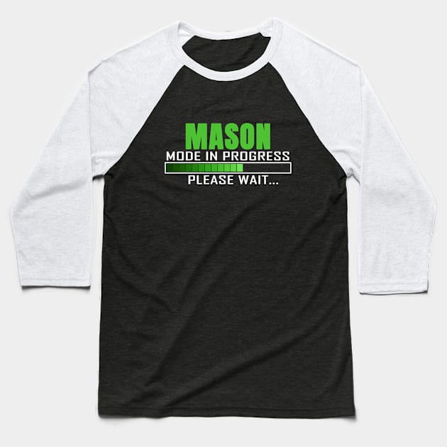 Mason Mode in Progress Please Wait Baseball T-Shirt by jeric020290